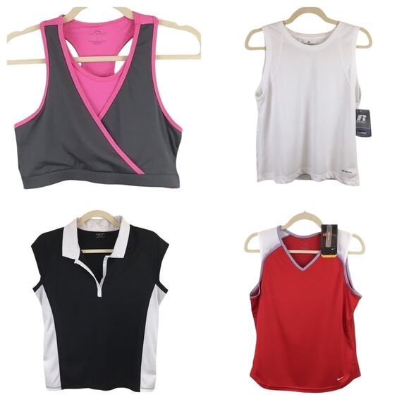 Bundle Of 4 Athletic Tops Size Medium - Picture 1 of 8